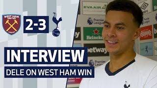 INTERVIEW | DELE ALLI ON WEST HAM WIN | West Ham 2-3 Spurs