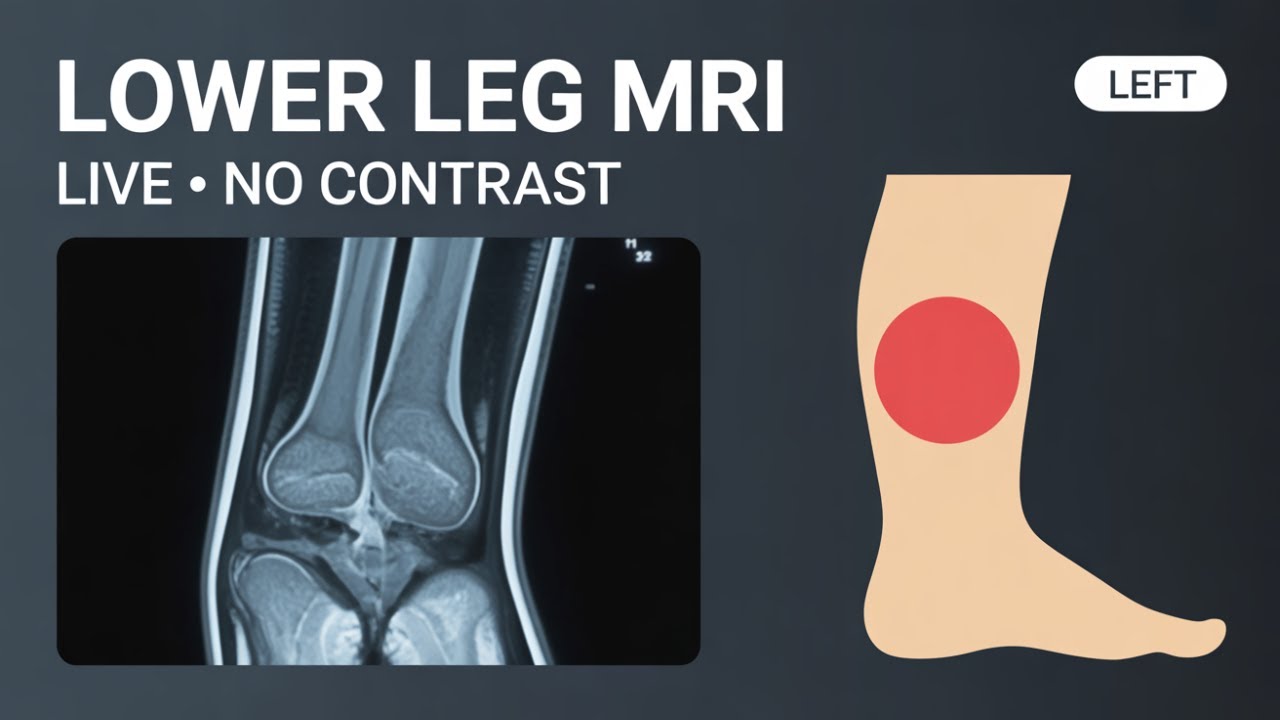 Lower Leg MRI Without Contrast: What to Expect (Real Live Scan, No IV)