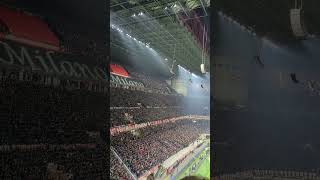 Milan vs Napoli UCL omaggio a politano curva sud
