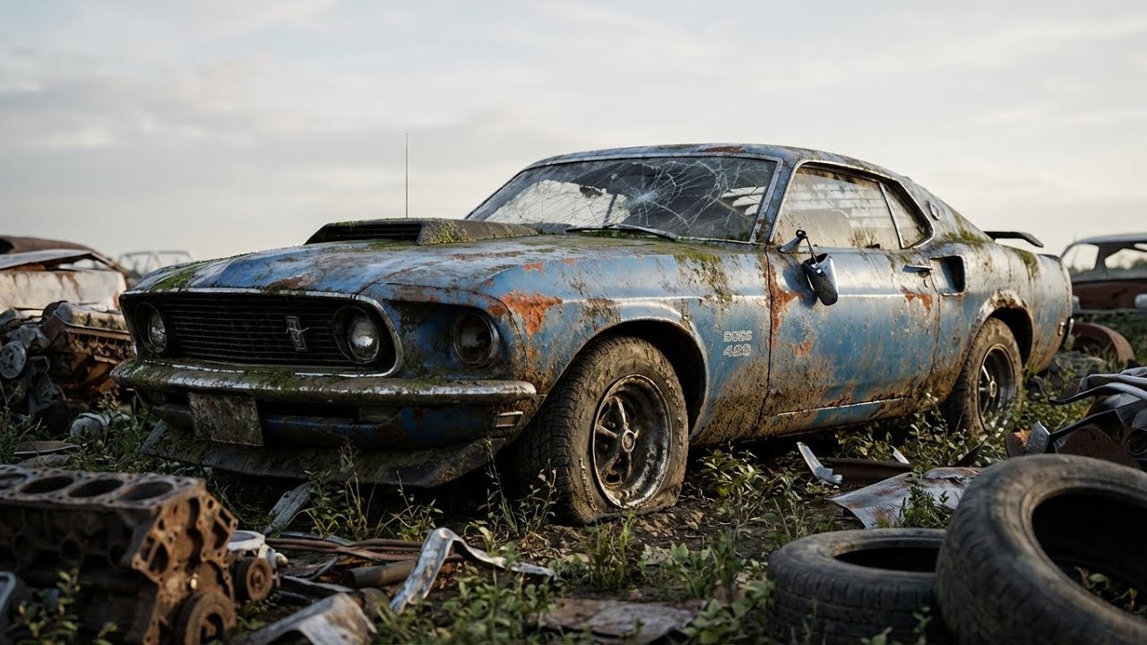 1969 Mustang Boss 429 Almost Gone Forever Full ASMR Restoration Journey