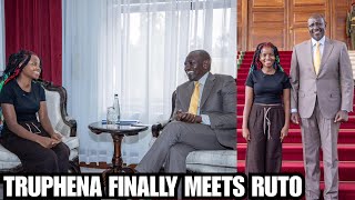 President Ruto Finally Meets And Haves A Talk With Truphena Muthoni Who Hugged A Tree For 72 Hours