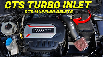 CTS TURBO INLET + TURBO MUFFLER DELETE INSTALL AUDI S3 / (Worth it?)