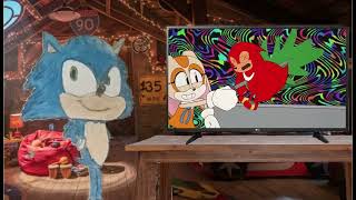 NO SONAMY, PLEASE! Movie Sonic Reacts To The Sonic And Knuckles Show: Hotel Havoc!