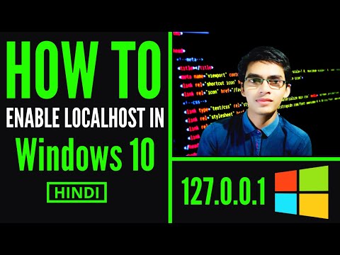 How to Enable a Localhost in Windows 10 | 127.0.0.1 | Amit Mahato | Coding Chat |