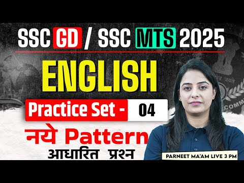 SSC MTS 2025 | SSC GD English Class 2026 | SSC MTS English Classes 2025 | English by Parneet Mam #4