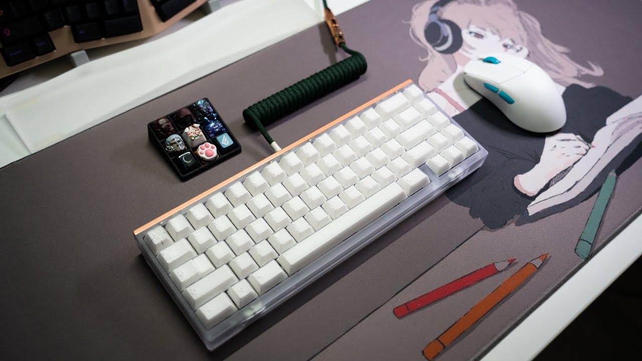 Mode 65 2024 Gateron Milky Yellow Pro v2 PBTFans X-Ray Keycaps