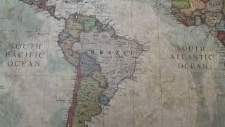 Wall Art World Map - Push Pin World Map