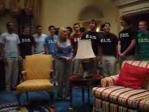 Kristin Chenoweth sings on the set of The West Wing