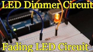 Simple Fading LED Circuit Based On Applied Voltage Control | LED Light Dimmer Circuit |