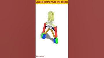 Large opening multi-link gripper #design #machine #solidwork #mechanism #mechanical #cad