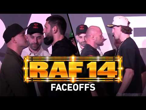 Full RAF 14 Faceoffs | Chimaev vs. Lawlwer | Allen vs. Alexander Shlemenko | MMA Fighting