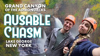 😮GRAND CANYON of the Adirondacks: Ausable Chasm | Lake Placid, NY Things to Do