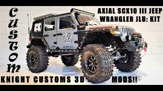 AXIAL SCX10 III Jeep Wrangler JL Rubicon CUSTOM BODY BUILT & PAINTED + 3D  Printed Mods & Accessories - YouTube