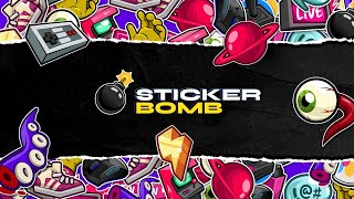 Street Stream Overlay & Alerts - StickerBomb with Quick Install for OBS, StreamElements & Streamlabs