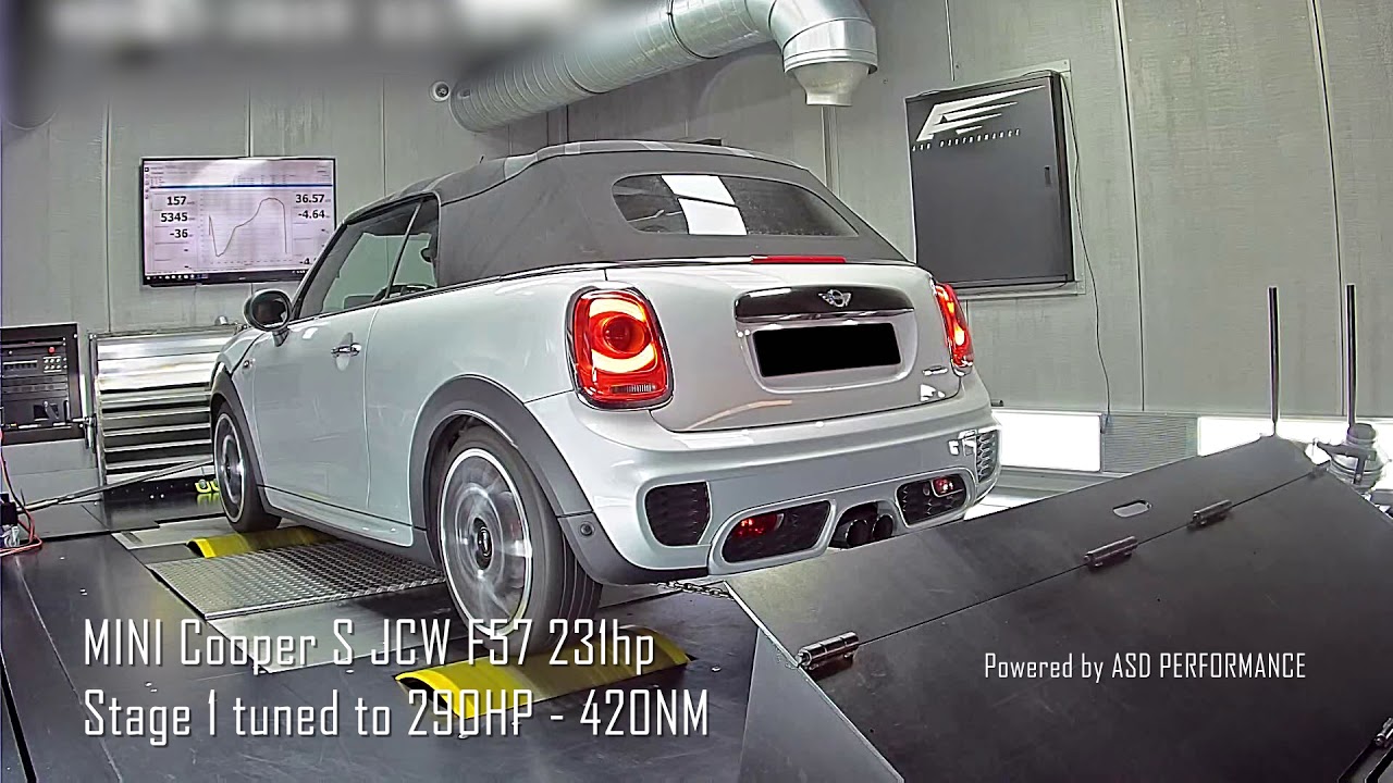 MINI Cooper S JCW F57 231hp Stage 1 tuned to 290HP - 420NM Powered by ASD PERFORMANCE
