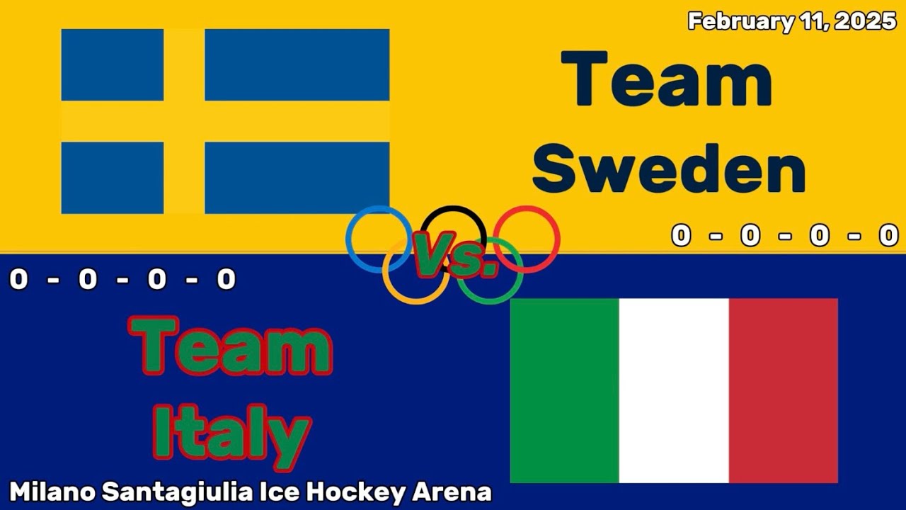 Sweden vs Italy | 2026 Olympics | All Goals