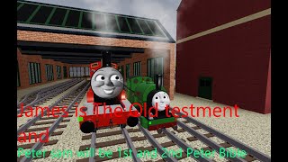 Peter Sam And James Are Talking About The Bible Cbr3 Narrow Gauge Roblox