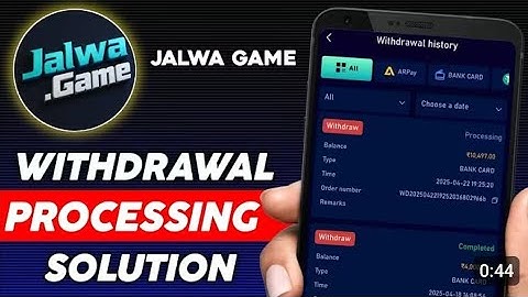 Jalwa Game Withdrawal Prossasing Problem || Jalwa Game Withdrawal Problem || Jalwa Game Tricks 