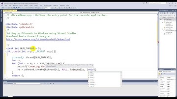 Using Pthread In Windows