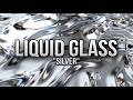 8 Hours Silver Chrome with Liquid Glass Animation For TV | 4K Screensaver