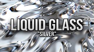 8 Hours Silver Chrome with Liquid Glass Animation For TV | 4K Screensaver