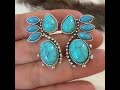 Bohemian Southwest Turquoise Cluster Stud Earrings | Boho Jewelry for Women #wholesalejewelry