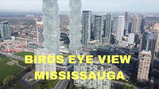 City Of Mississauga   I Cinematic Film  Birds eye view of the city