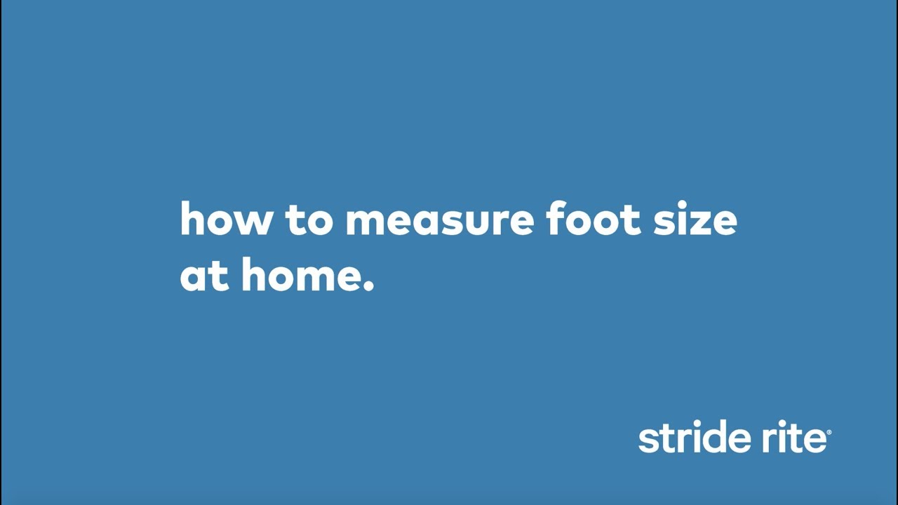 stride rite foot chart