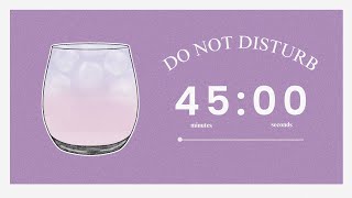 🌸 3 Hour Study With Me (Butterfly Pea Tea) | 45/15 Pomodoro Timer w/ lofi music | ADHD