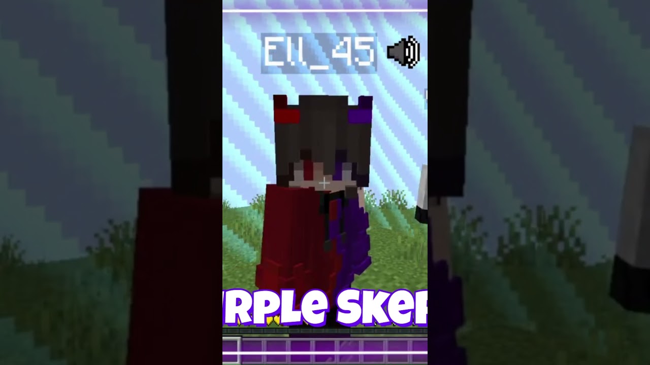 Purple Skeppy  #minecraft #minecraftshorts #nonbinary #lifestealsmp #streamer #silly #little #guy