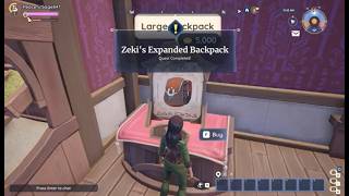 Complete Quest Zeki's Expanded Backpack To Get Backpack Expansion in Palia