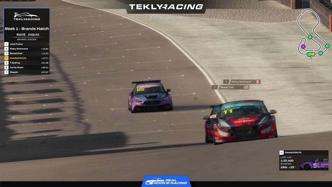 NA TCR - Real Rookie Racing - Season 3 - Week 1 - Brands Hatch