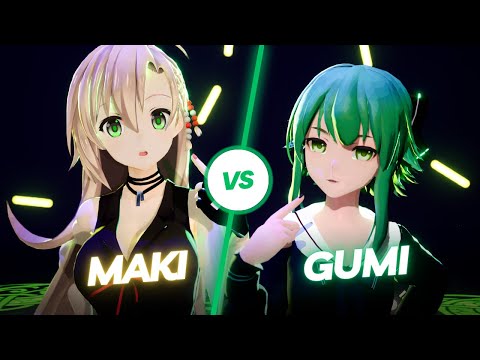 【UE5 MMD】GUMI(AI Megpoid)×弦巻マキcover / Sweet Devil Eight Mix (Vocaloid6 vs SynthesizerV)