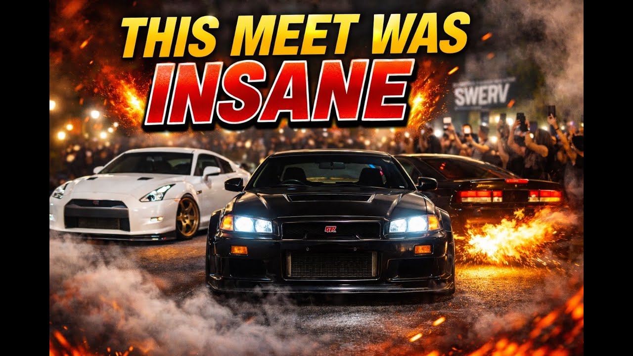 SWERV Orlando Car Meet Was INSANE | MK4 Supra, R34s, GTRs & 2-Step Chaos