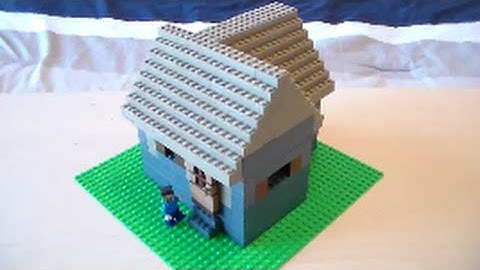 Lego Minecraft Mini Fig Scale Village Tutorial Part 9 Large Corner House