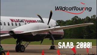 Wildcat Touring Saab 2000 Takeoff from Oxford