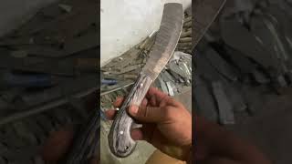 Custom Made Damascus Machete Knife (963)