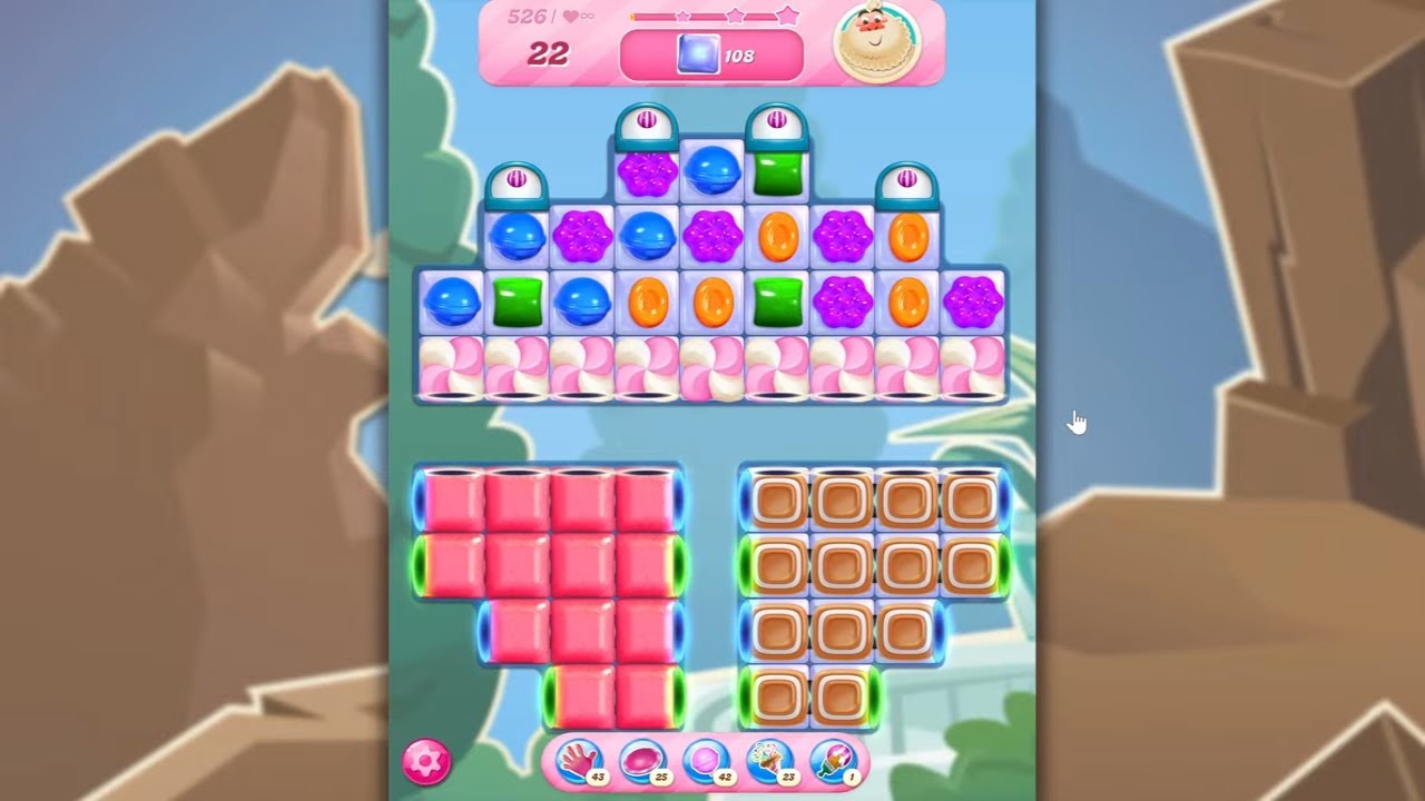 Candy Crush Saga LEVEL 526 NO BOOSTERS (new version)🐟☑️