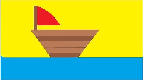 How to draw boat in Ms paint|ms paint tutorial|drawing in Ms paint|computer drawing in Ms paint|