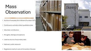 Mass Observation Archive
