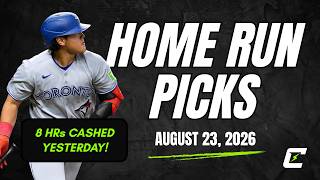 π MLB Home Run Picks Today 8/23 | Scad's Chasers Edge Model Breakdown