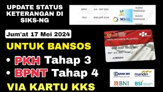 😮 MENGEJUTKAN ❗ Status Ket PKH & BPNT di SIKS-NG Hari ini Tiba-tiba Sudah Berubah Lagi Seperti ini