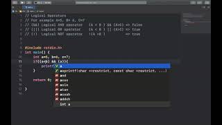C Programming Language: Logical Operator