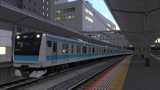 Train Simulator Classic - Tokyo Commuter JR 京浜東北線を運転してみる Ueno→Omiya (上野→大宮) 各駅停車 **現実の車内放送**