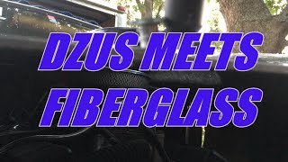 Installing dzus fasteners in a new fiberglass hood