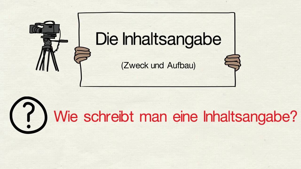 Inhaltsangabe Aufbau Und Zweck Youtube