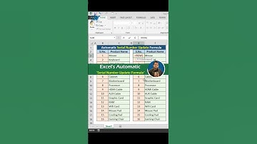 Easy Steps to Automatically Update Serial Numbers 😮 #shorts