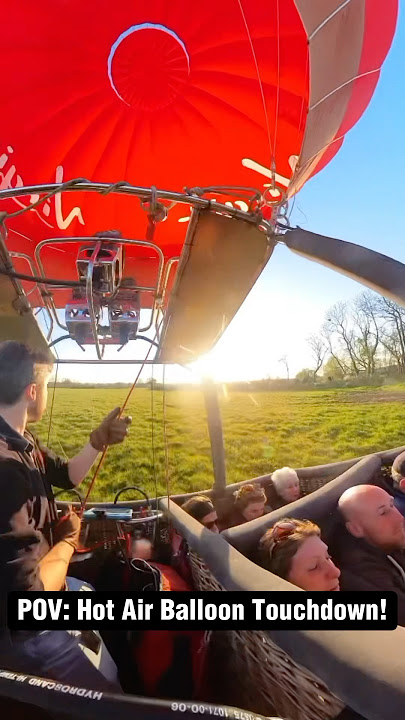 Pilot’s POV: Hot Air Balloon Touchdown!