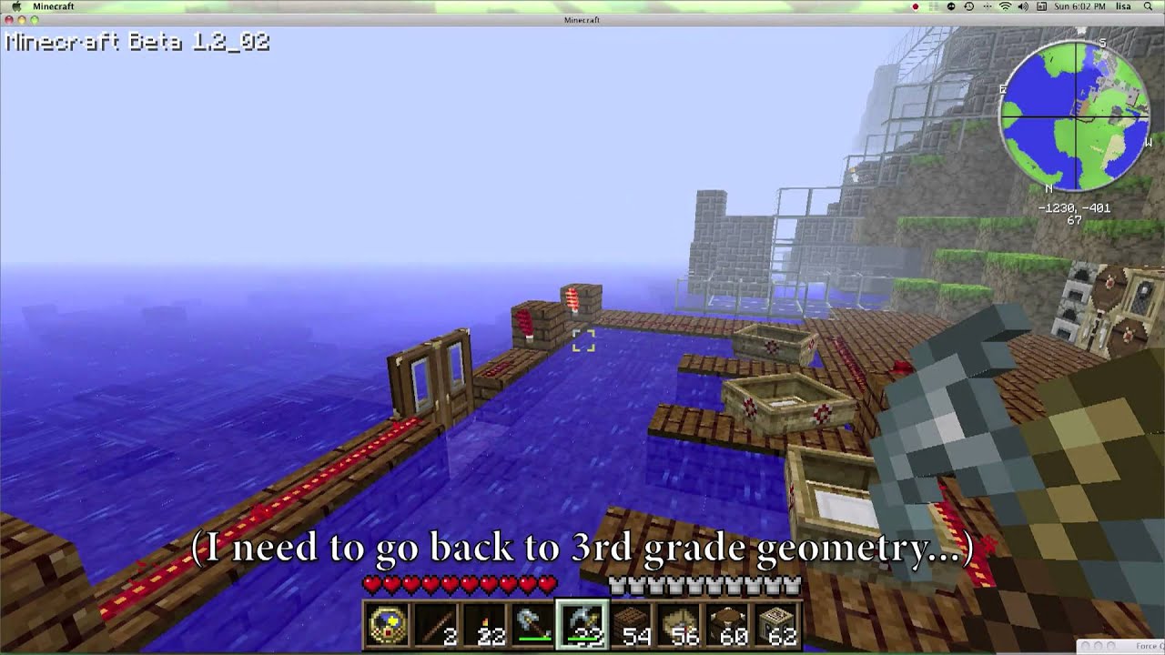 minecraft tutorial: how to build an automated boat dock