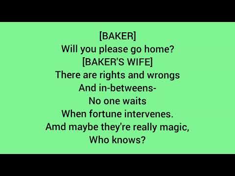 Maybe they're magic - into the woods 1991 lyrics